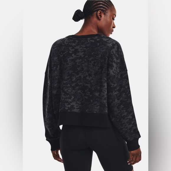 🍁NWT Under Armour Rival Fleece Camo Crew - Picture 2 of 11